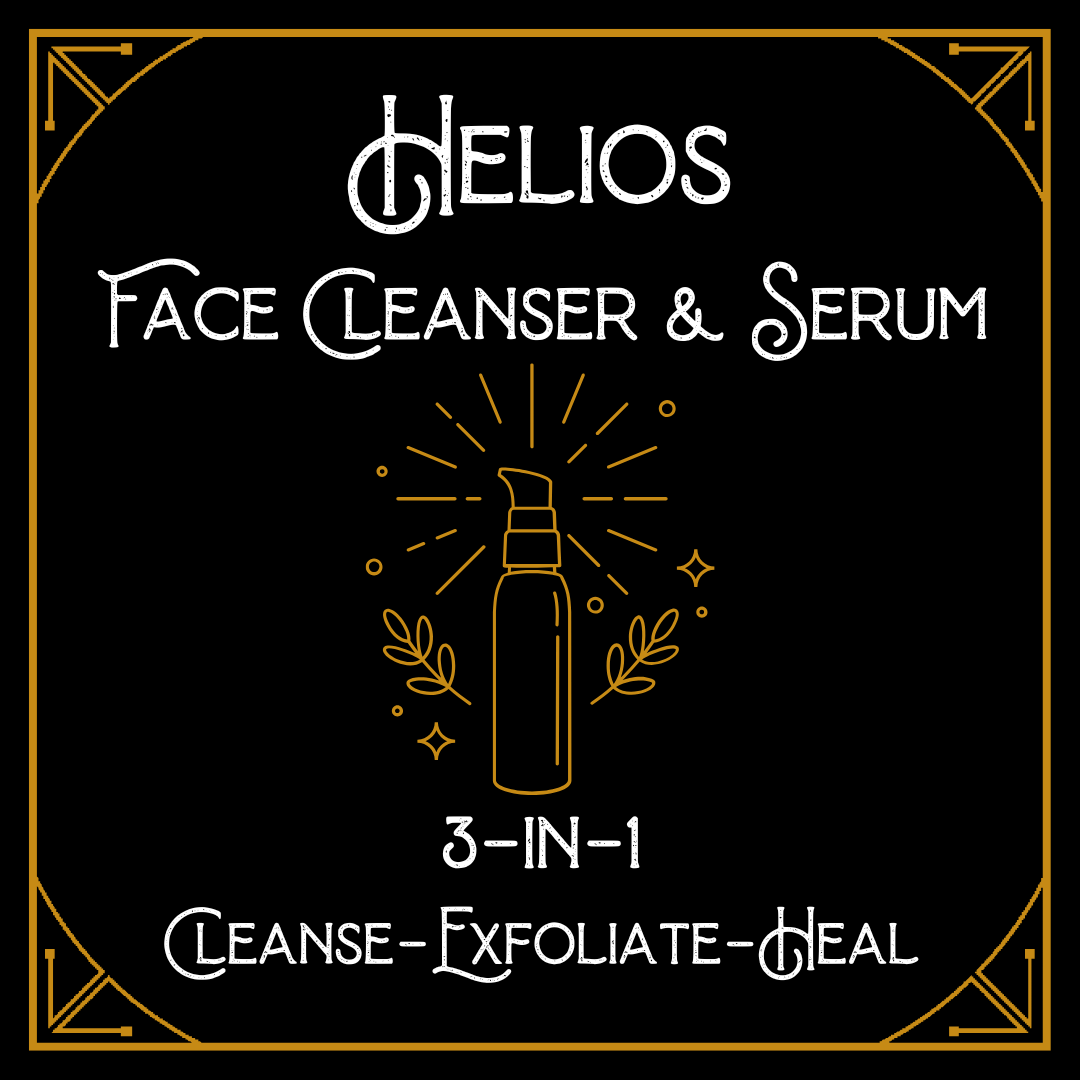 Helios EFA Facial Cleanser & Serum | 3-in-1 Cleanse-Calm-Heal