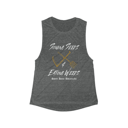 Sowing Seeds & Eating Weeds Scoop Muscle Tank