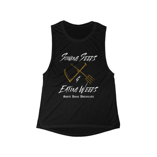 Sowing Seeds & Eating Weeds Scoop Muscle Tank