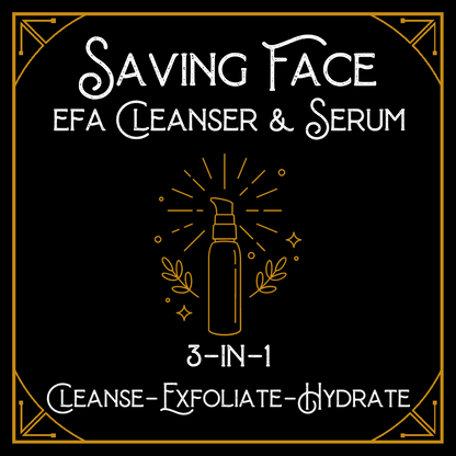 Saving Face EFA Cleanser & Serum | 3-in-1 Cleanse-Exfoliate-Heal [fka Helios]