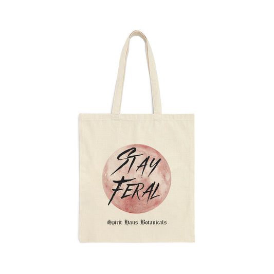 Stay Feral Canvas Tote Bag