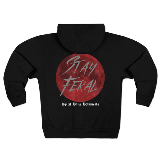 Stay Feral Unisex Premium Full Zip Hoodie