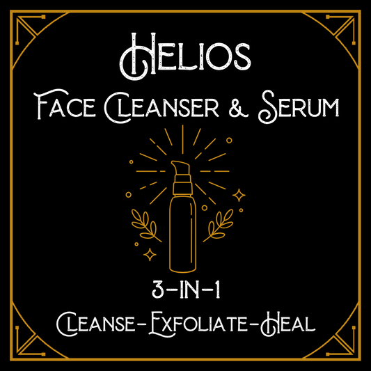 Helios EFA Facial Cleanser & Serum | 3-in-1 Cleanse-Calm-Heal